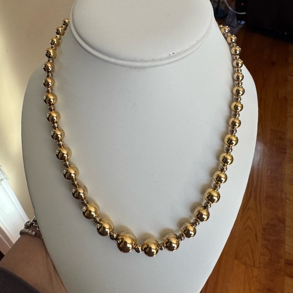 925 Gold Vermeil Ball Necklace